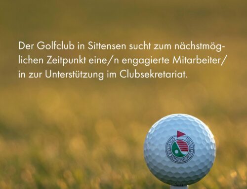 Golfsekretariat sucht Verstärkung